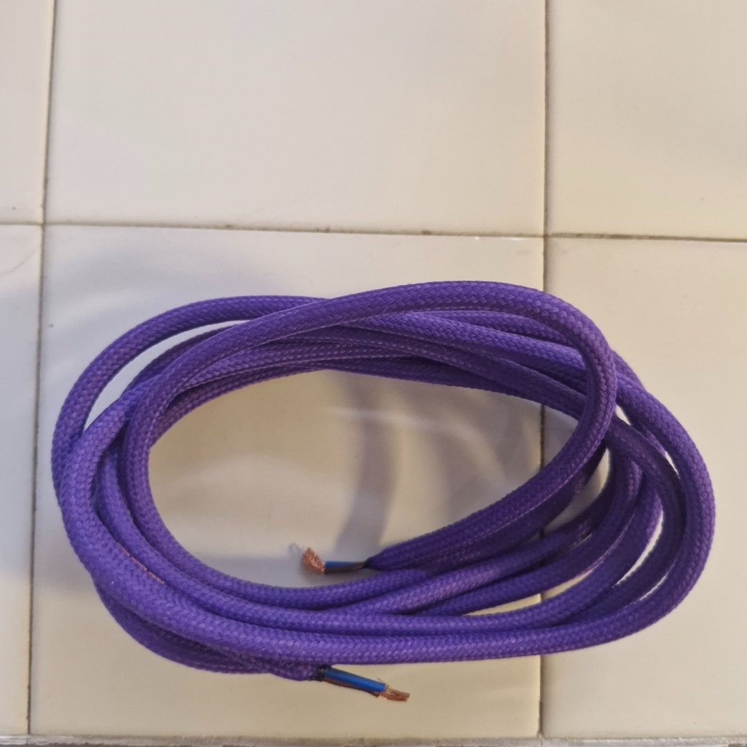 3m Lilla Tekstilkabel - Begrænset lager - NUD Collection
