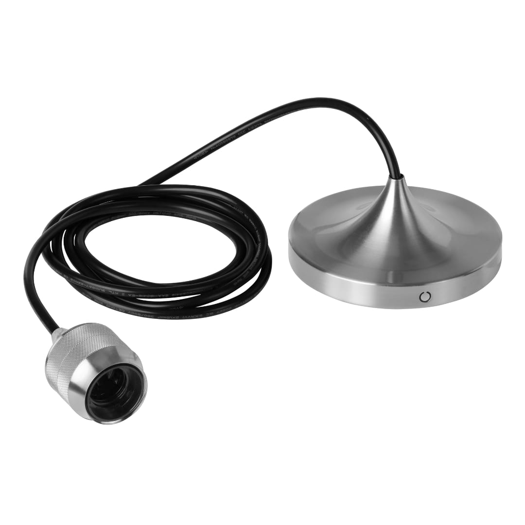 Cord Set Pro Børstet Stål – Elegant Lampetilbehør