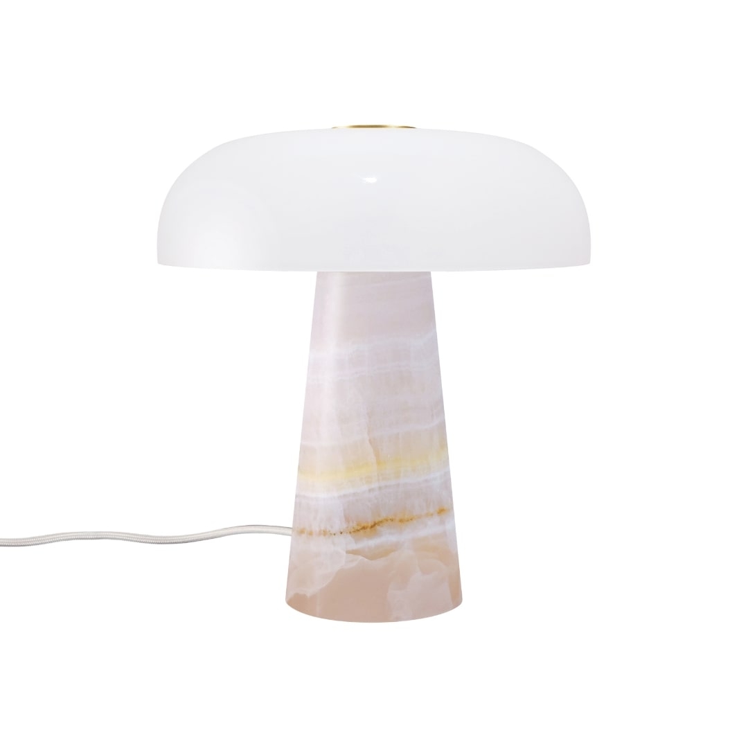 Glossy Mini Bordlampe i Pink - Eksklusiv Elegance