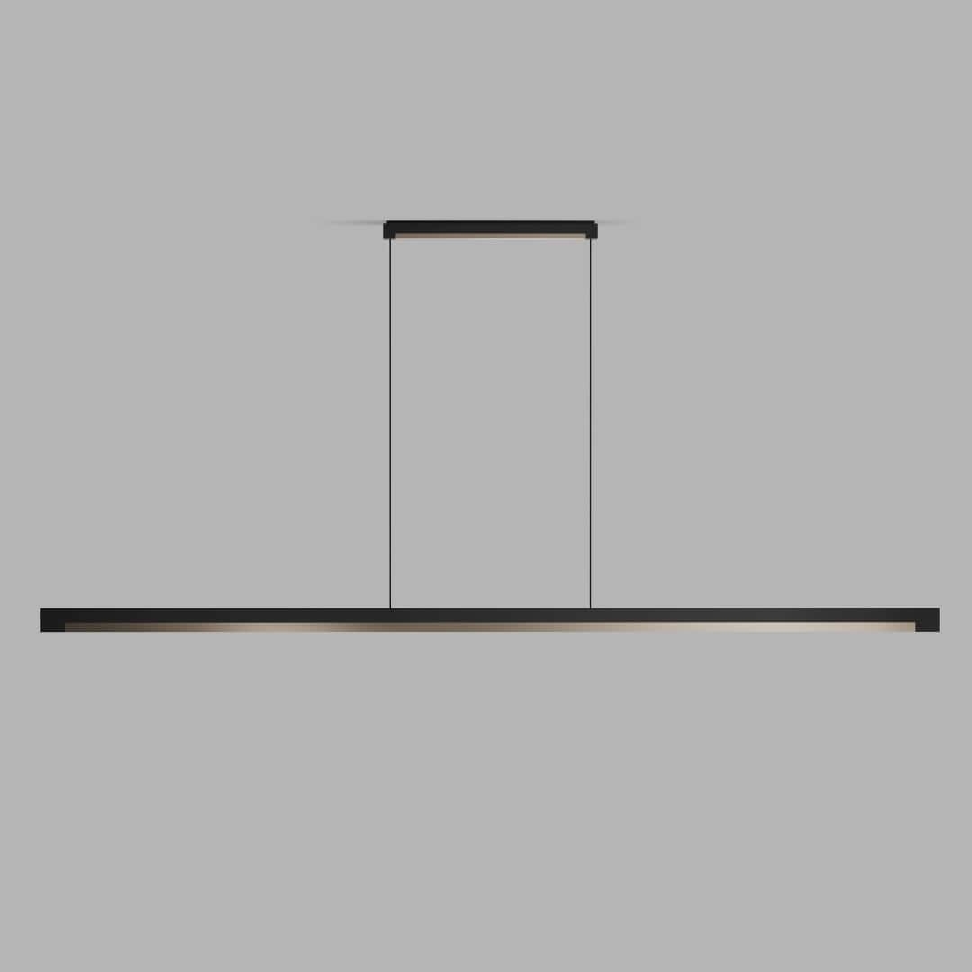Inlay S1900 Linear Pendel i Mat Sort / Satin Guld - Porsche