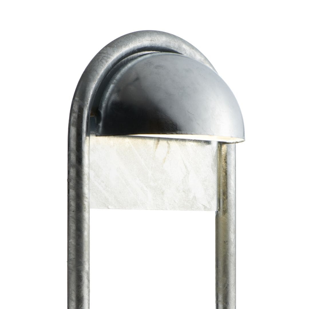 Rørhat Udendørslampe m. Stander 70 cm - Galvaniseret Model