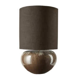 Elegant Ena bordlampe i taupe – dansk design til dit hjem