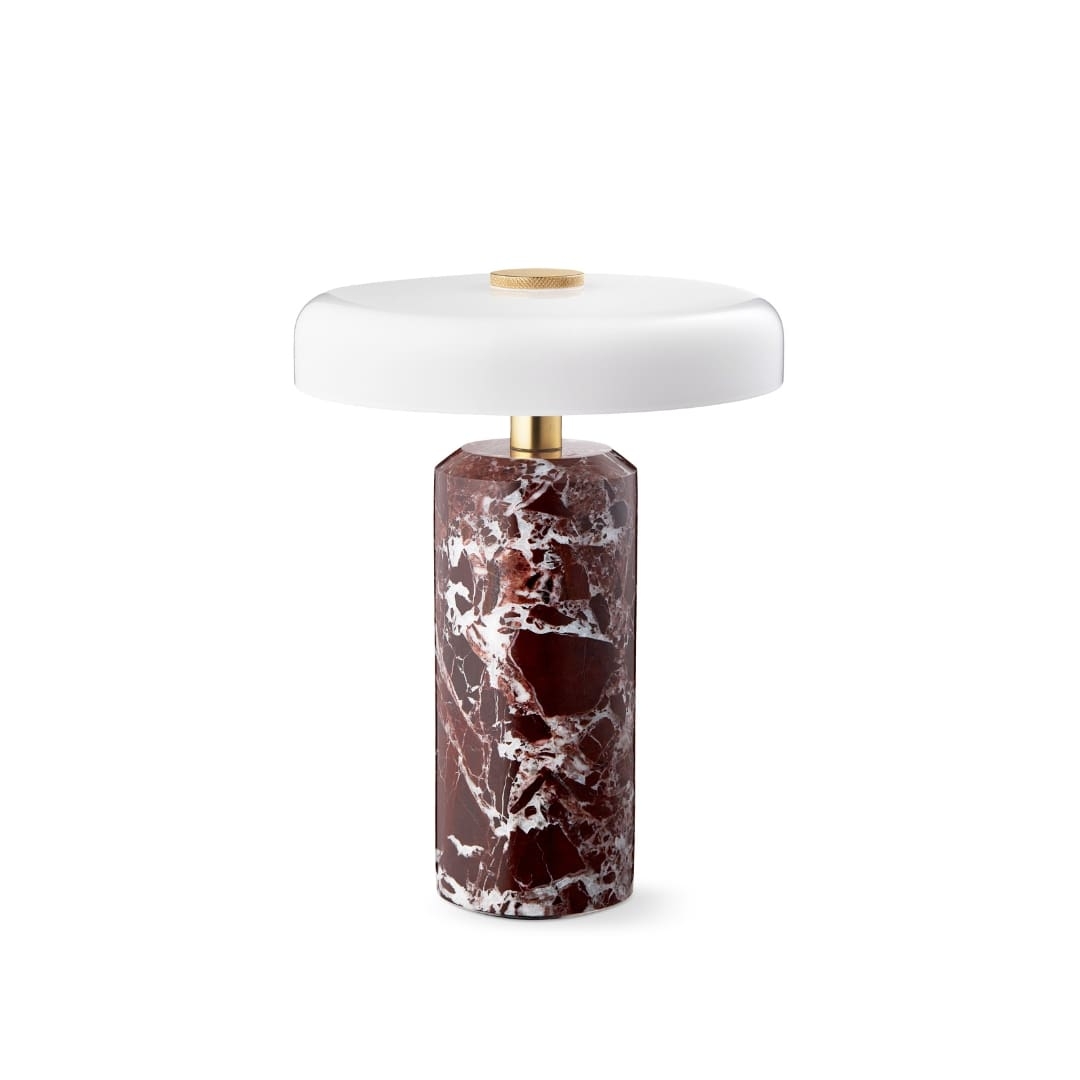 Trip Bordlampe i Burgundy/Opal – Elegant Design By Us