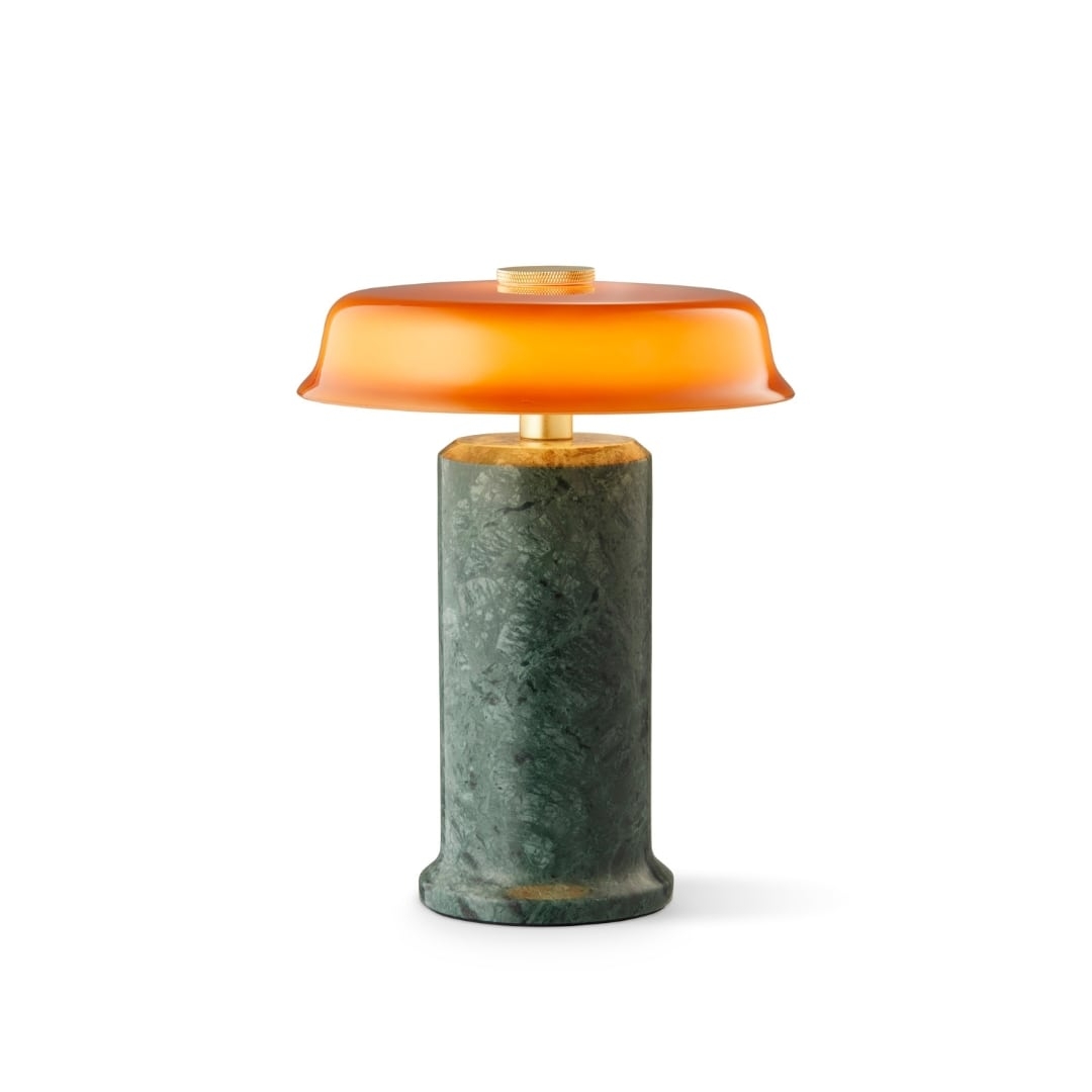 Trip No. 2 Moss / Amber - Elegant Bordlampe i Marmor
