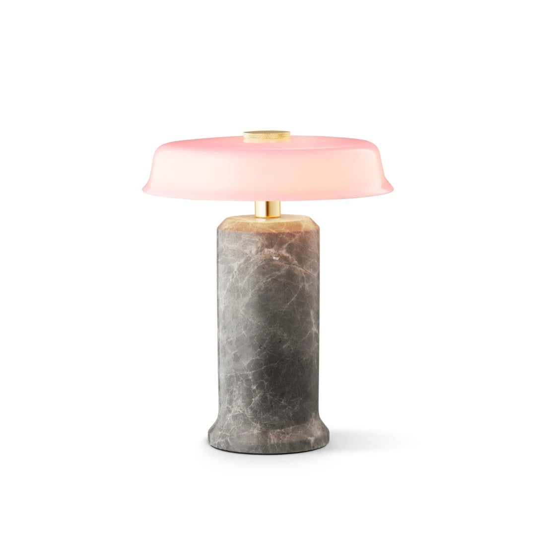 Trip No. 2 Sølv/Rosé - Elegant Bordlampe fra Design By Us